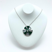ネックレス・ペンダント STONEHENgE silver cubic mother of pearl necklace Mother of Pearl Silver Necklace | Linjer Jewelry